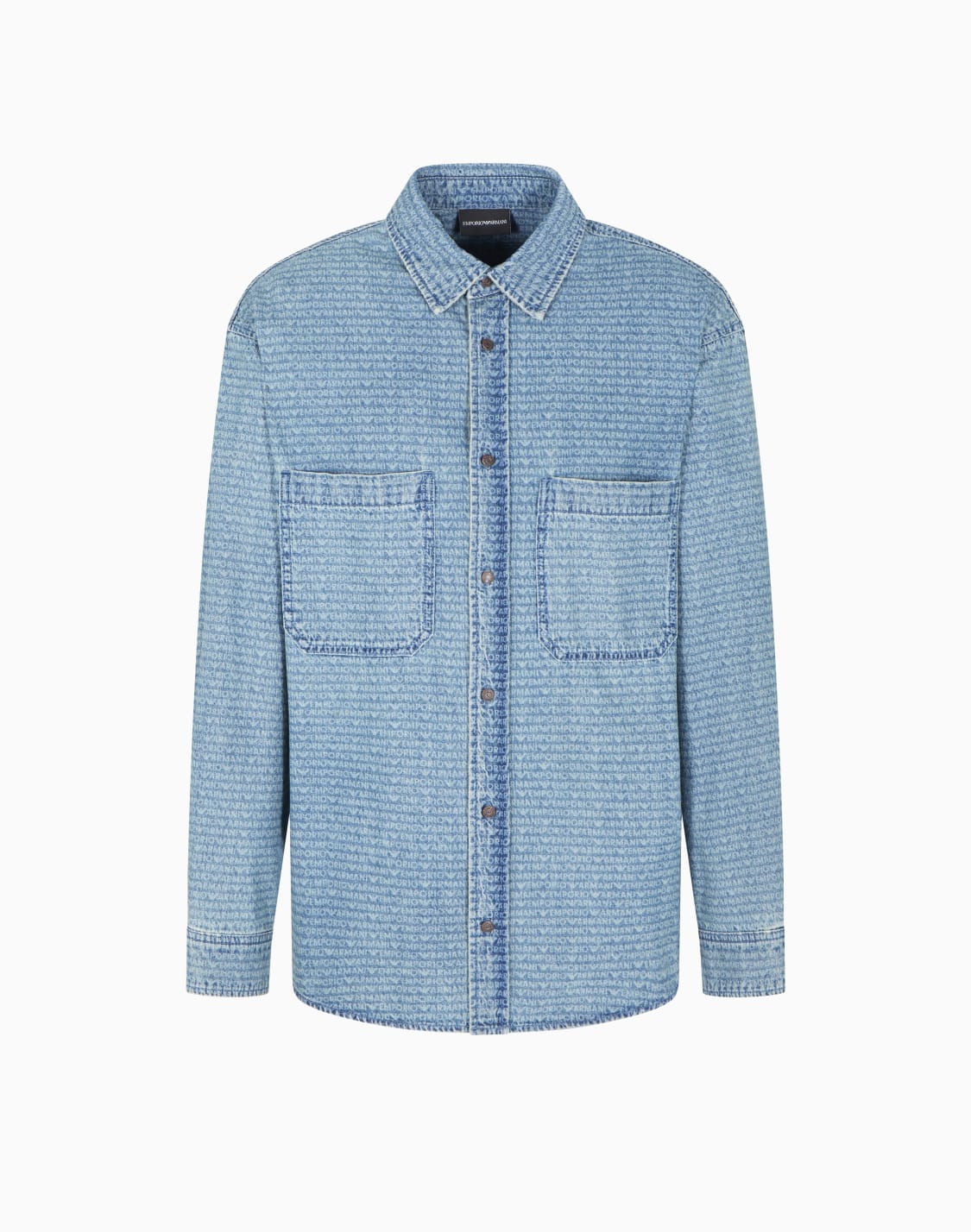 comfort-fit-denim-shirt-with-all-over-logo-lettering-print-blue--emporio-armani