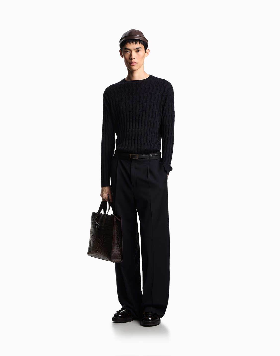 asv-lyocell-blend-jumper-in-an-embossed-patterned-stitch-navy-blue--emporio-armani