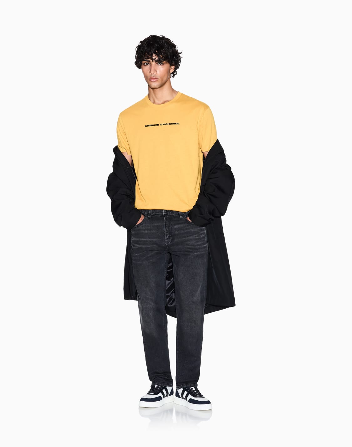 regular-fit-t-shirts-yellow--armani-exchange
