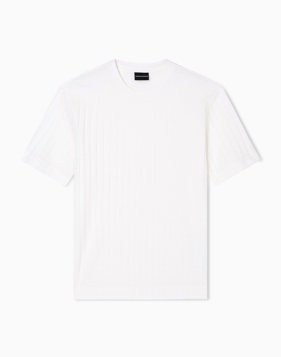 t-shirt-en-jersey-jacquard-avec-motif-aigle-rpt-asv-blanc--emporio-armani
