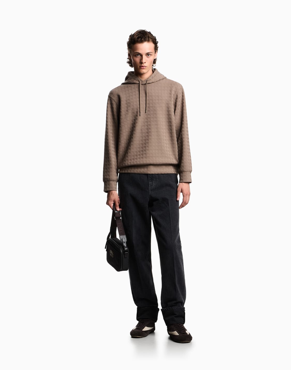 asv-lyocell-blend-jacquard-jersey-hooded-sweatshirt-with-repeated-eagle-motif-brown--emporio-armani