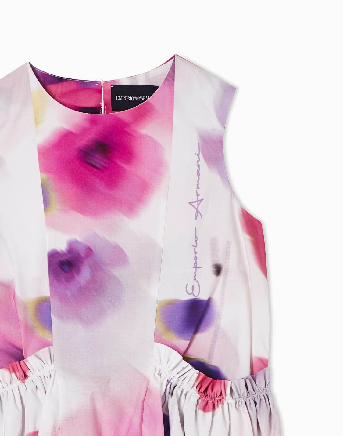 abito-smanicato-in-popeline-stampa-all-over-rosa--emporio-armani