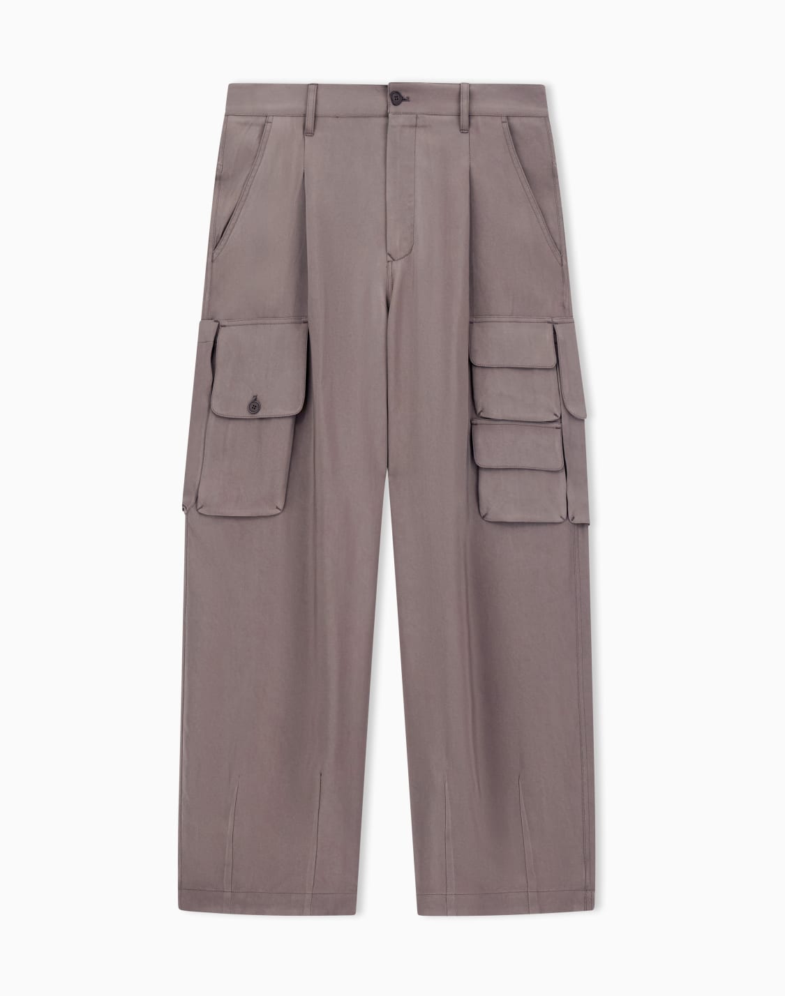 pantaloni-multi-pocket-in-twill-di-viscosa-delav-marrone--giorgio-armani