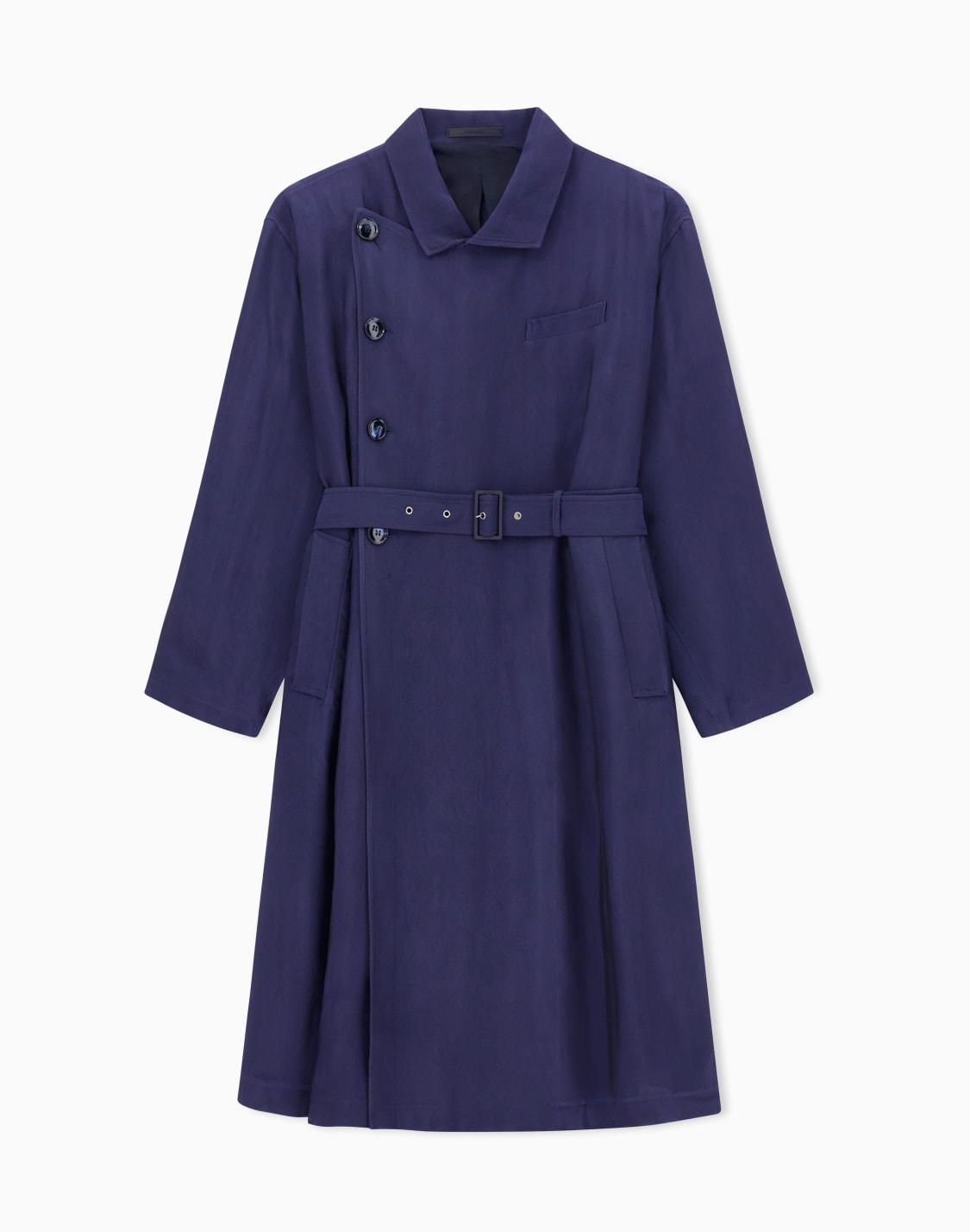 trench-in-viscosa-con-motivo-chevron-blu--giorgio-armani