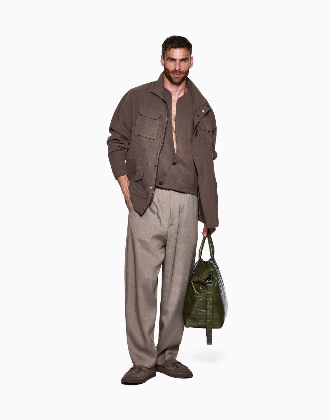 hemp-blouson-brown--giorgio-armani