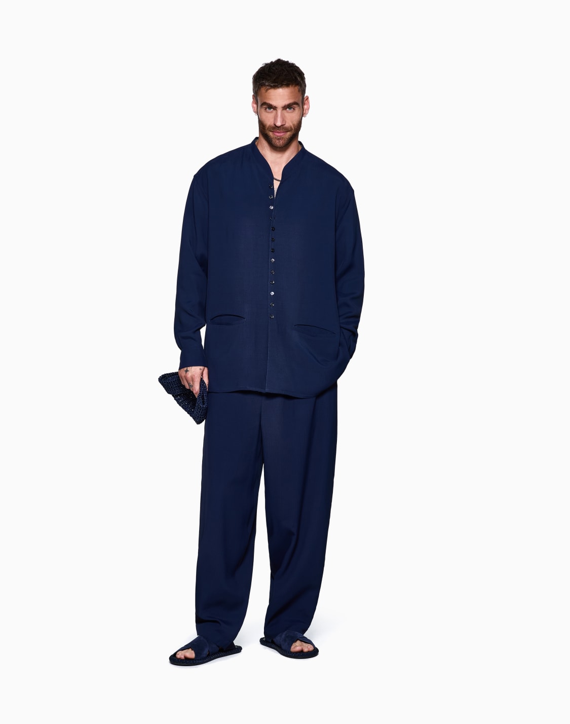 pantaloni-flat-front-in-viscosa-cannet-blu-navy--giorgio-armani