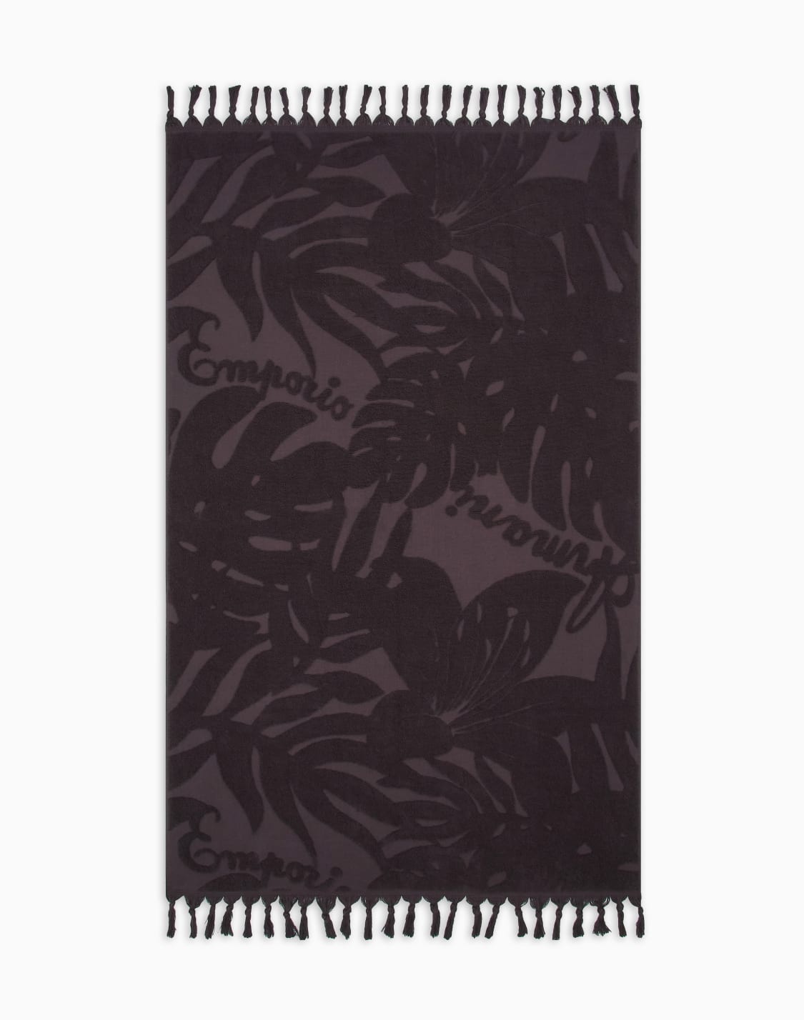 foliage-print-jacquard-beach-towel-brown--emporio-armani