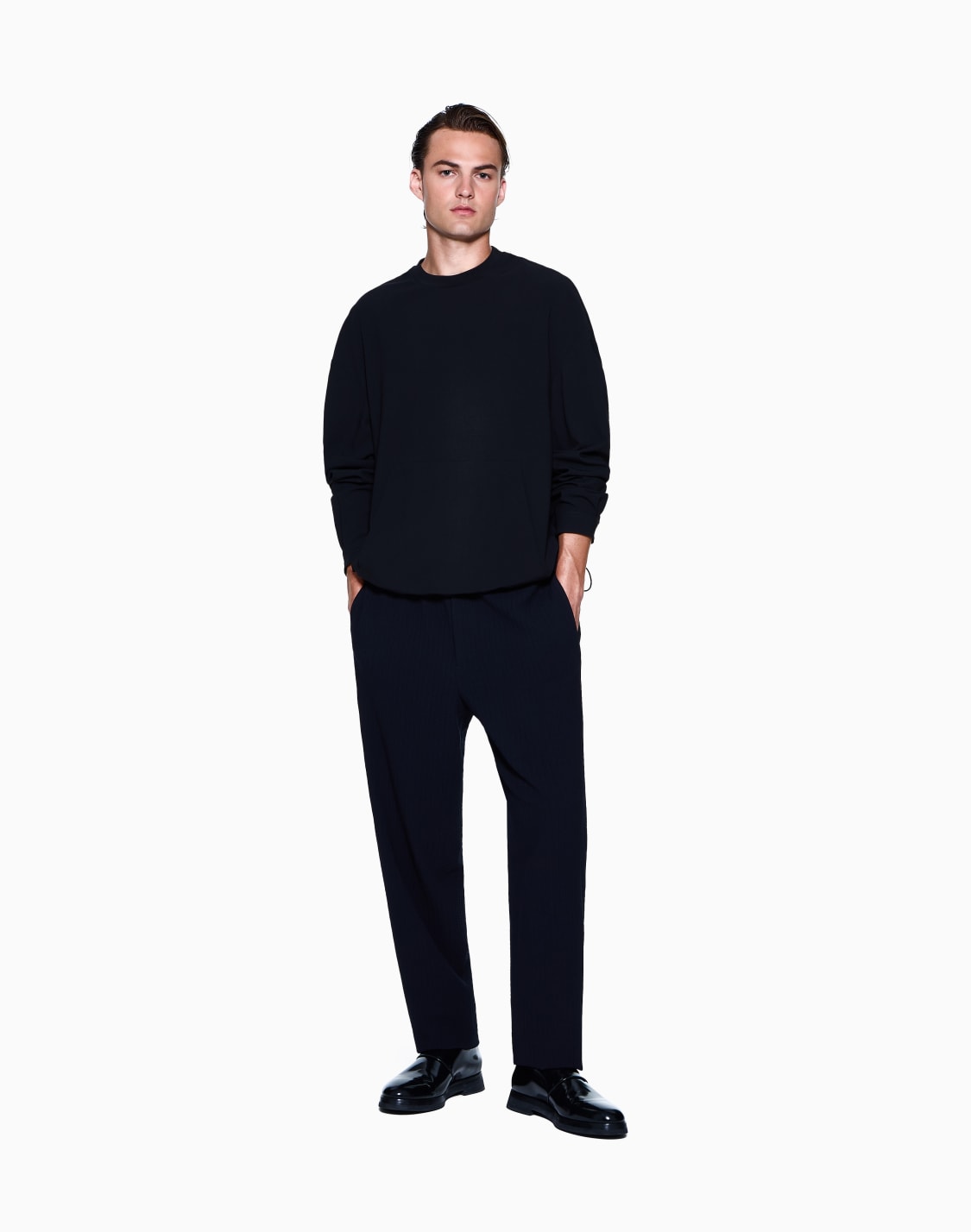 ウルシャツ-ブラック--giorgio-armani