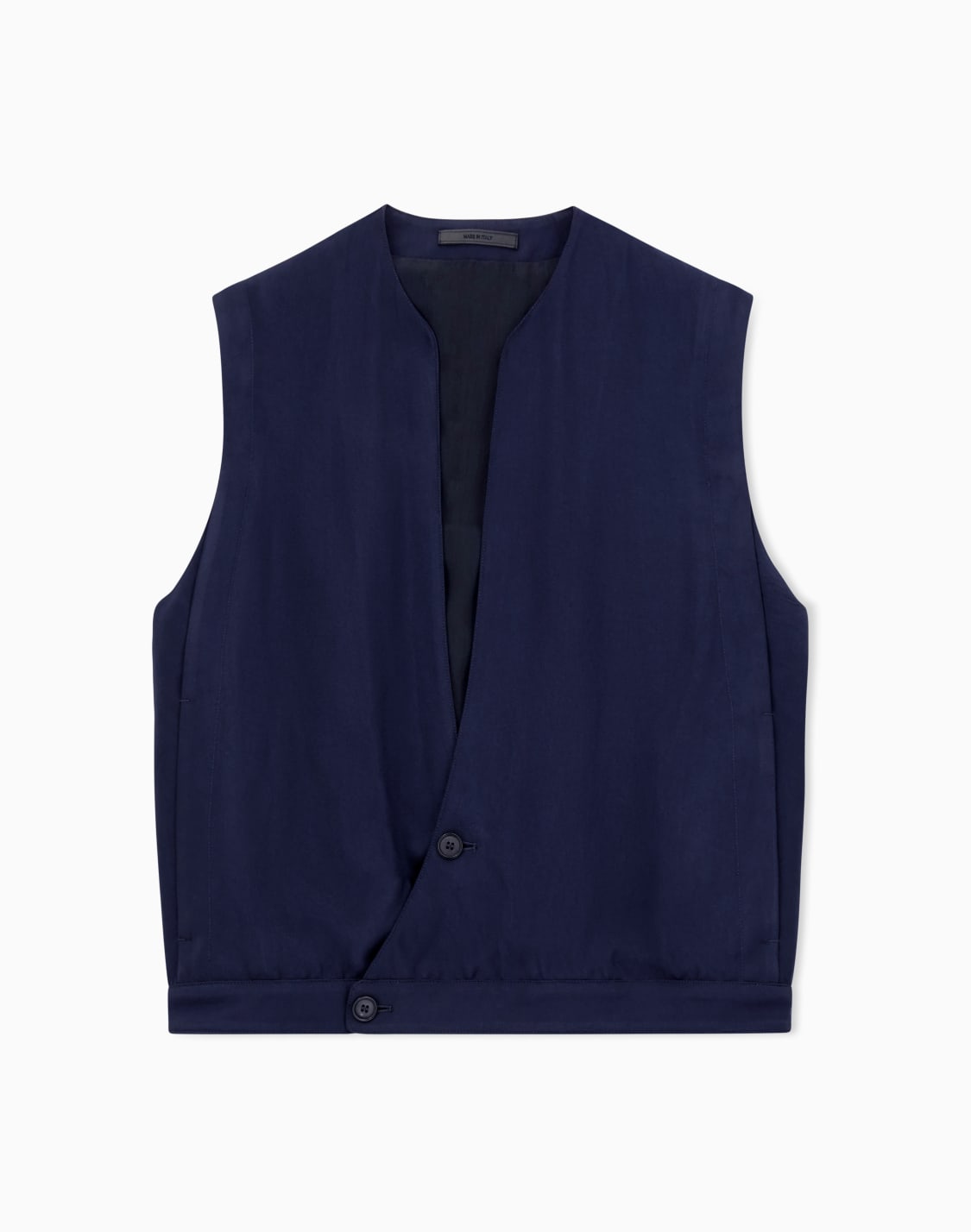 ウエストコト-ビスコスツイル-フェド加工-ネイビブル--giorgio-armani