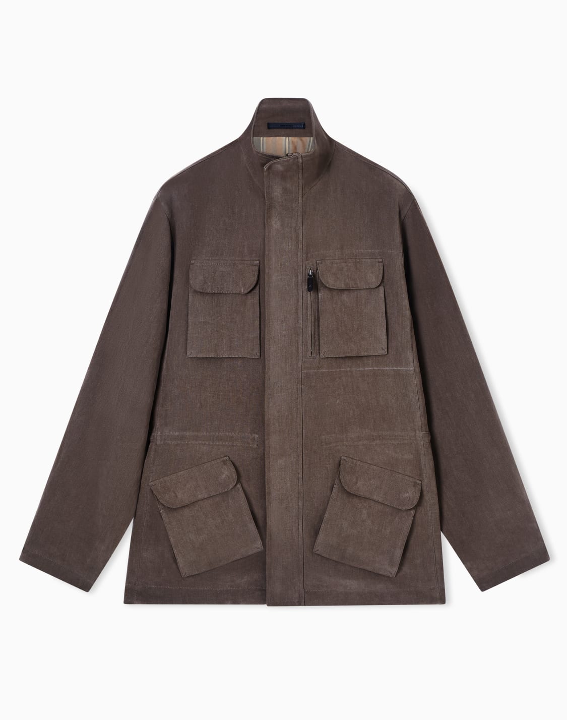 hemp-blouson-brown--giorgio-armani