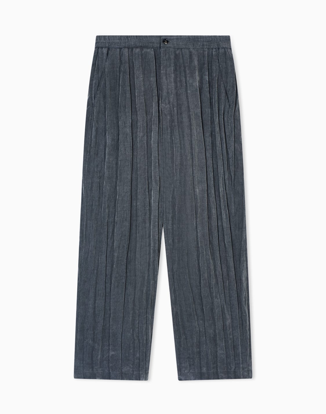 pantaloni-flat-front-in-tela-di-lyocell-e-nylon-pliss-grigio--giorgio-armani