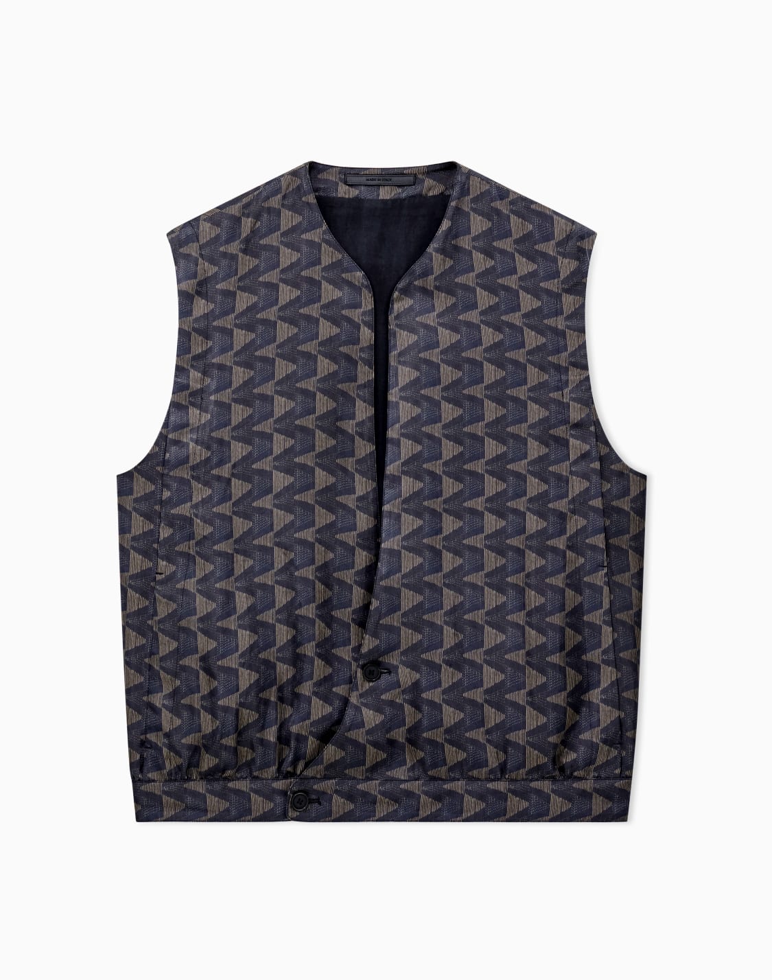 single-breasted-waistcoat-in-cupro-canvas-with-a-geometric-print-patterned--giorgio-armani