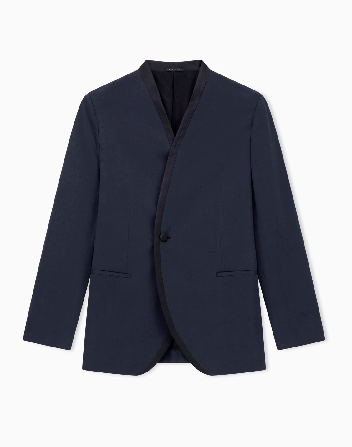 asv-アプトンライン-タキシドジャケット-ウォッシュドシルクリネン混紡-ブラック--giorgio-armani