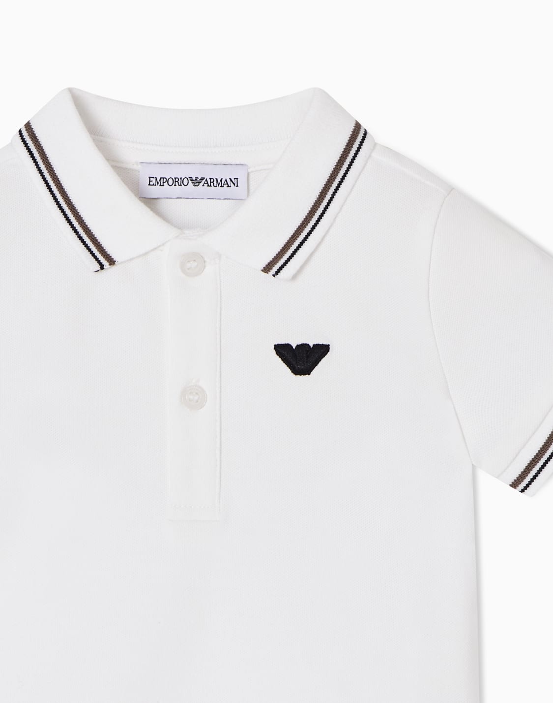 ポロシャツ-ホワイト--emporio-armani