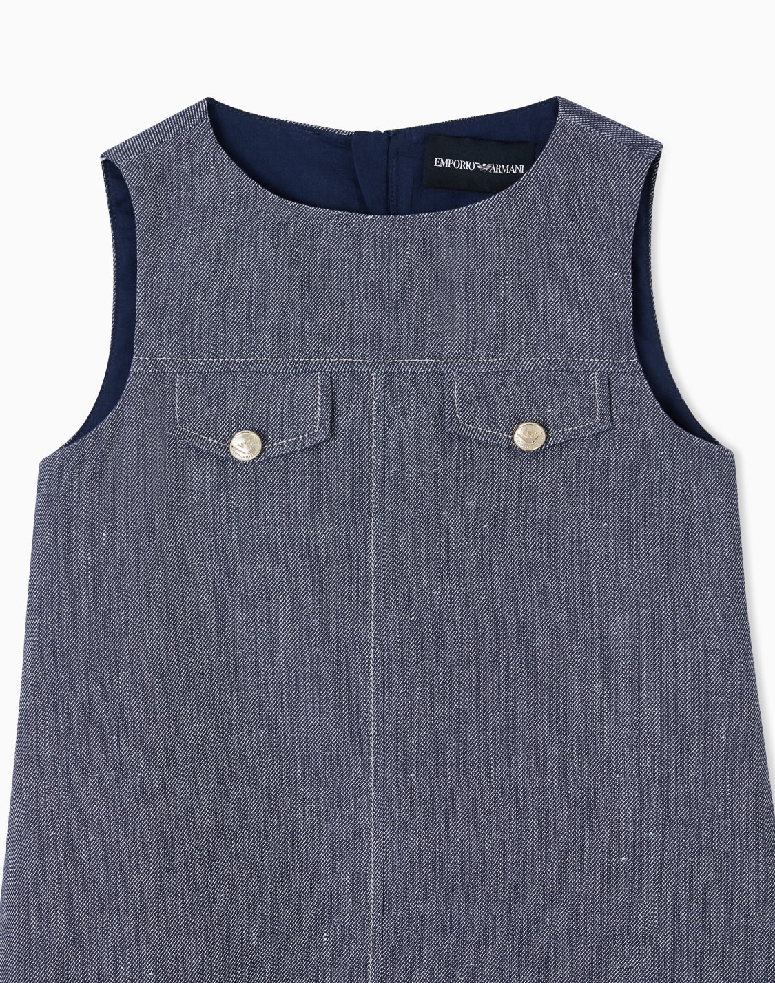 denim-effect-linen-blend-dress-blue--emporio-armani