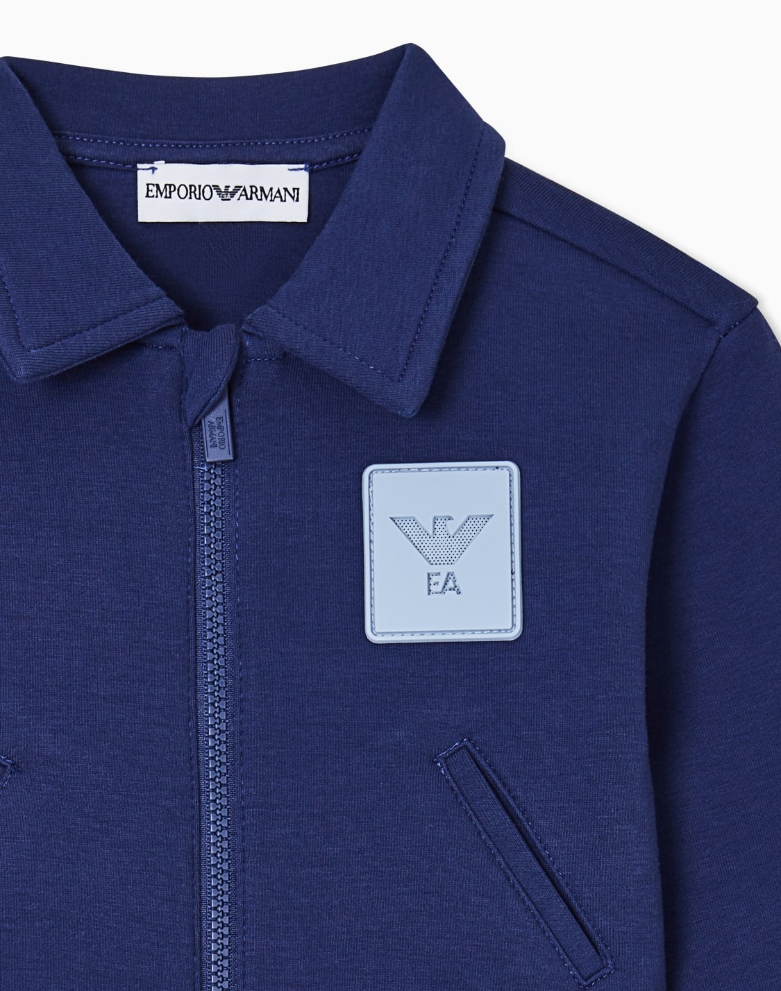 ジップアップ-スウェットシャツ-ブル--emporio-armani