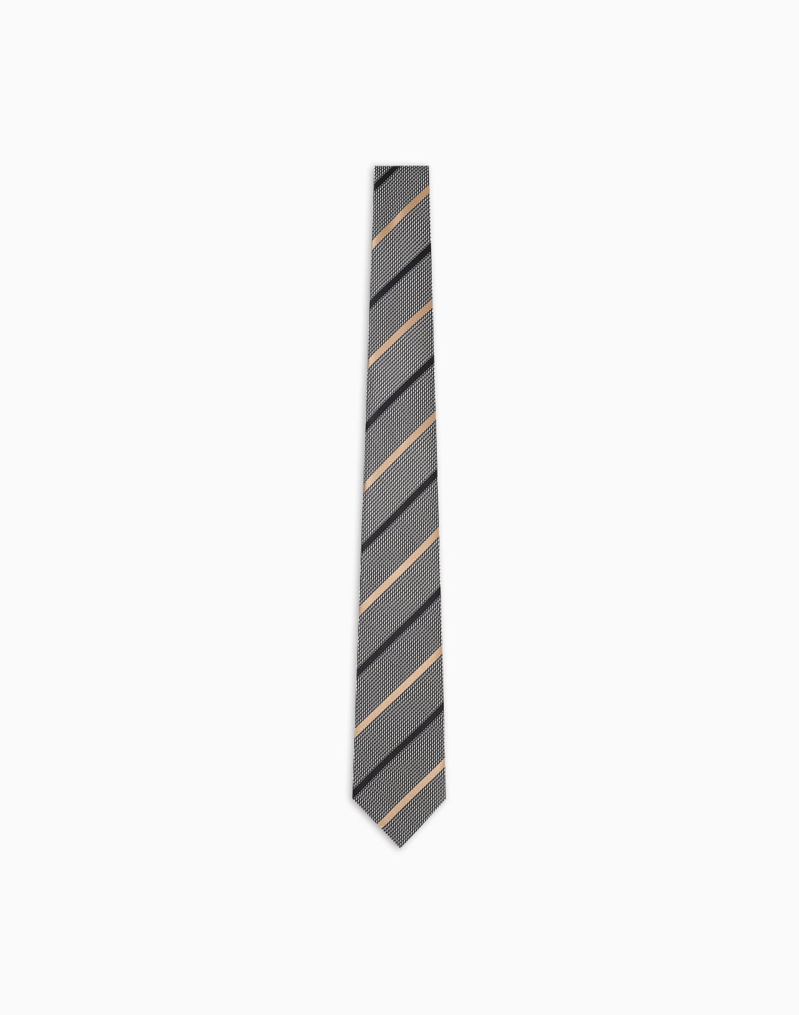 cravatta-in-pura-seta-fantasia-jacquard-grigio--emporio-armani