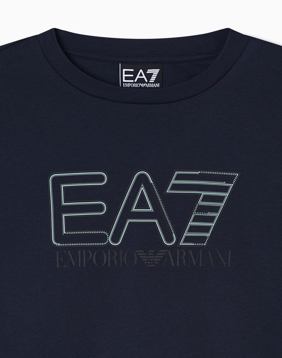 ビビリティ綿ジャジtシャツ-ネイビブル--ea7