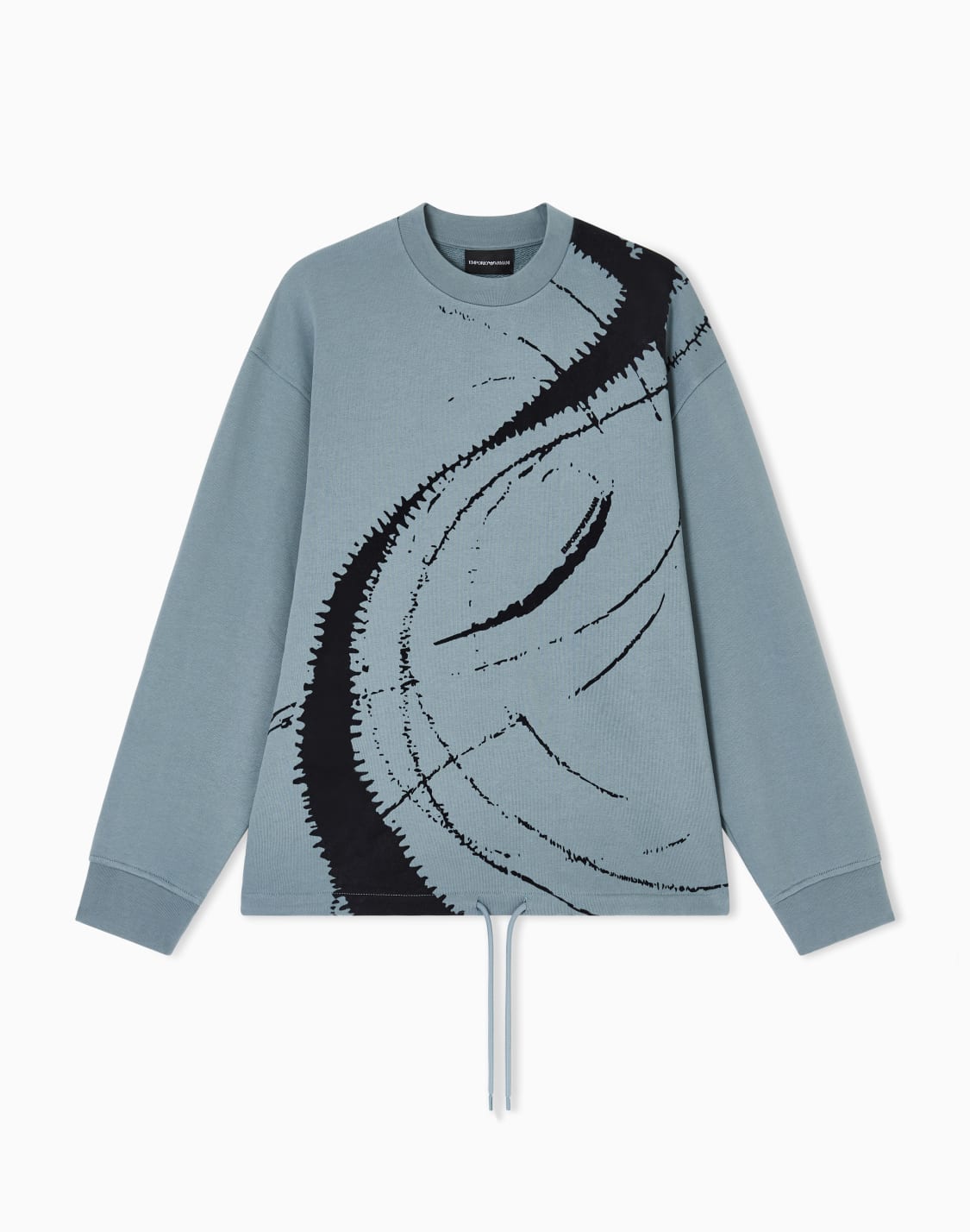 sudadera-ancha-en-punto-de-felpa-con-estampado-flocado-azul--emporio-armani