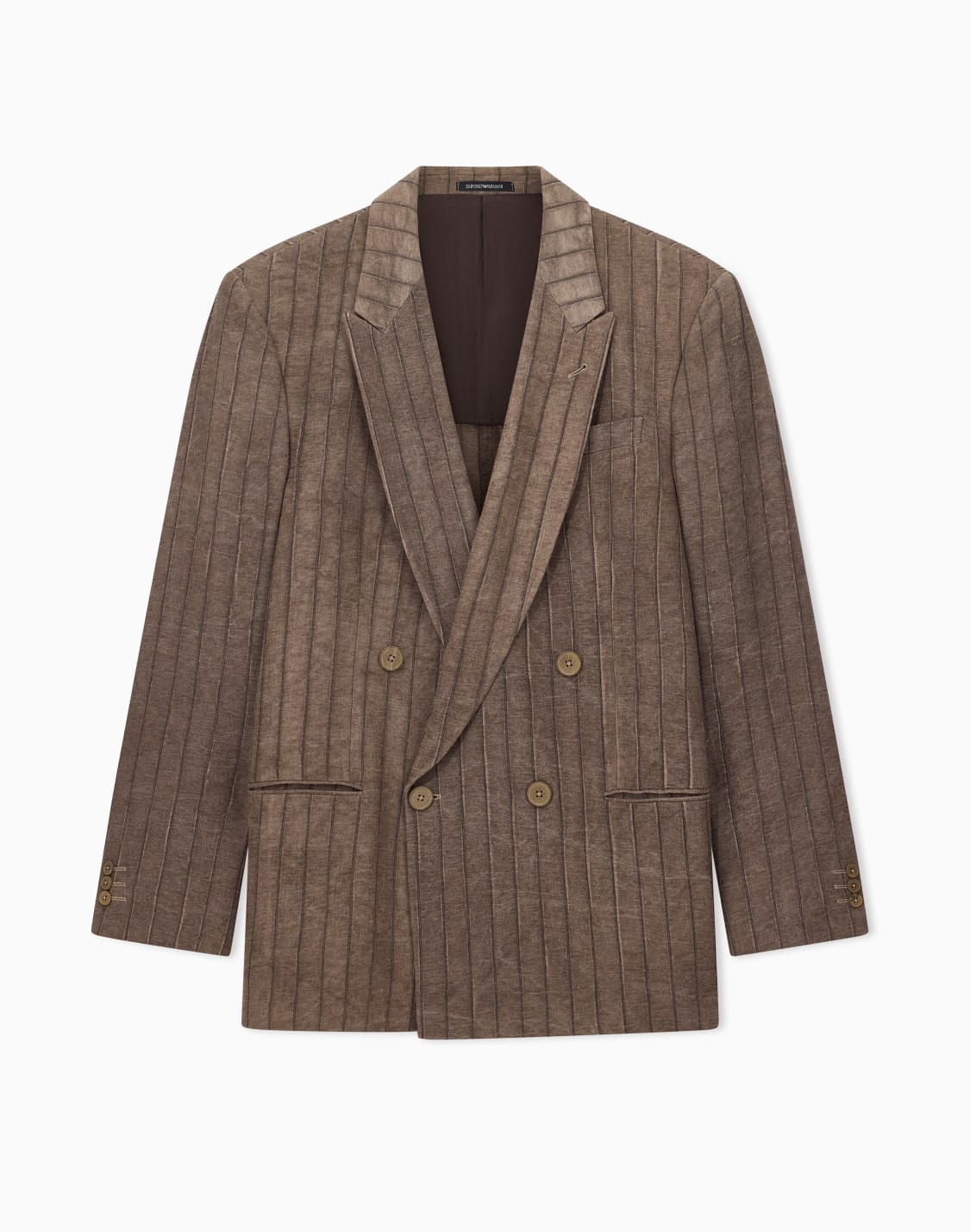 double-breasted-jacket-in-cold-dyed-cannet-fabric-brown--emporio-armani