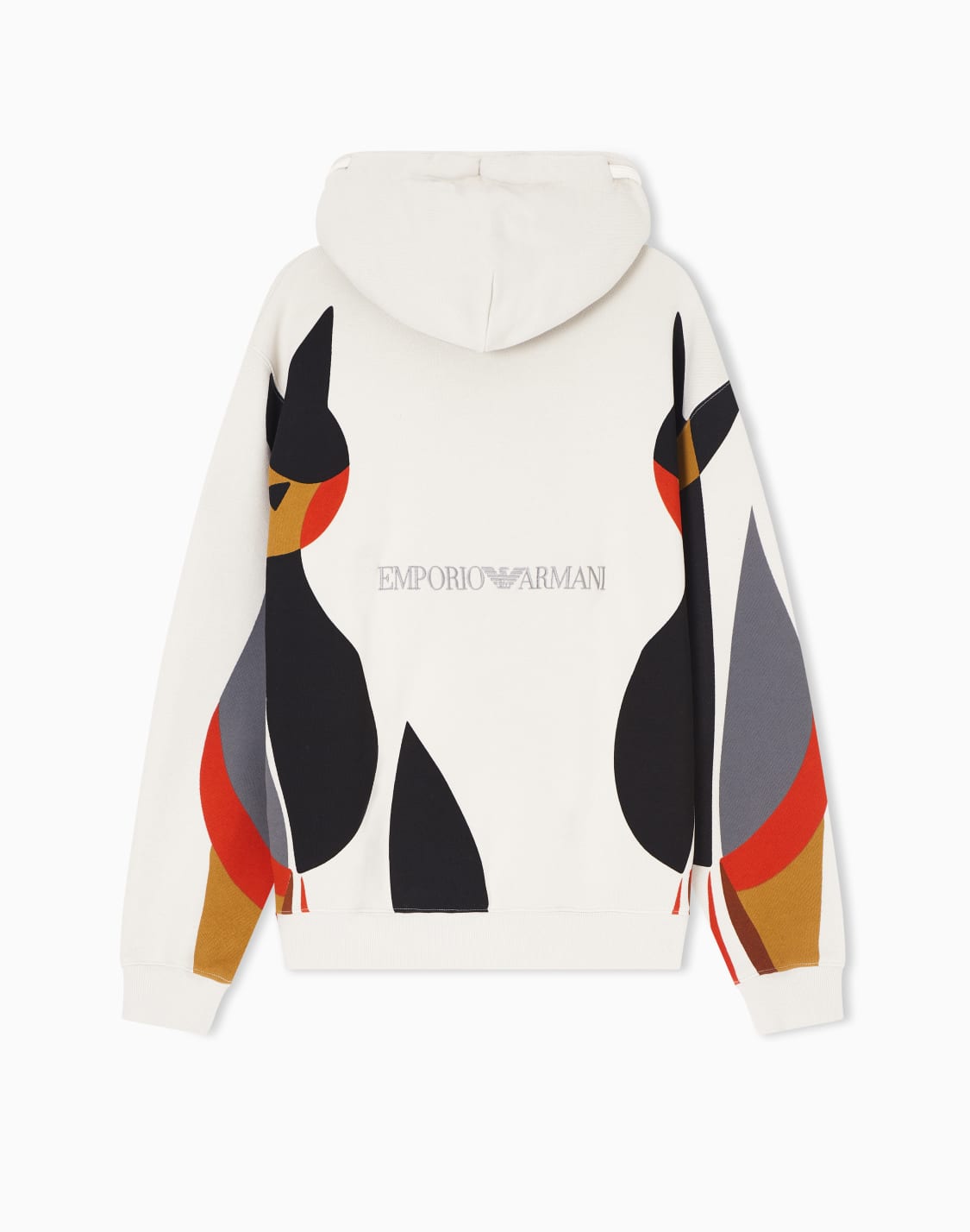 aprs-フド付きスウェットシャツ-ジャジ-キャットモチフ-ベジュ--emporio-armani