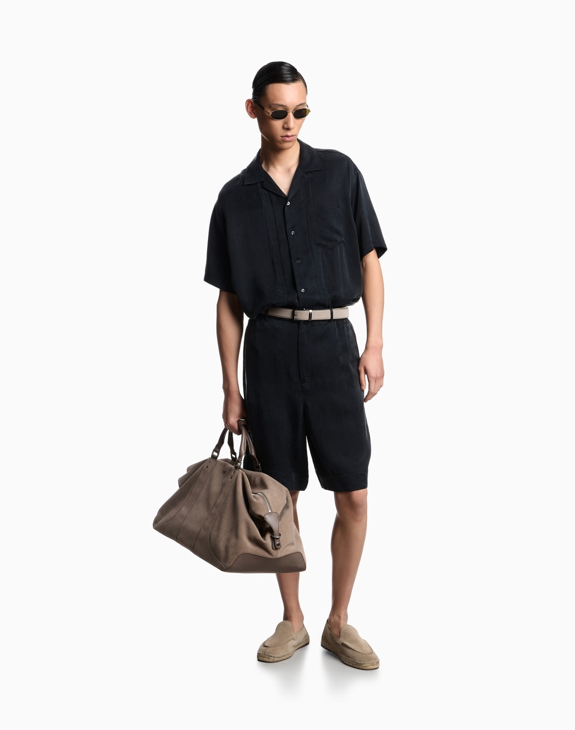 short-sleeved-shirt-in-cupro-blend-jacquard-with-paisley-pattern-blue--emporio-armani