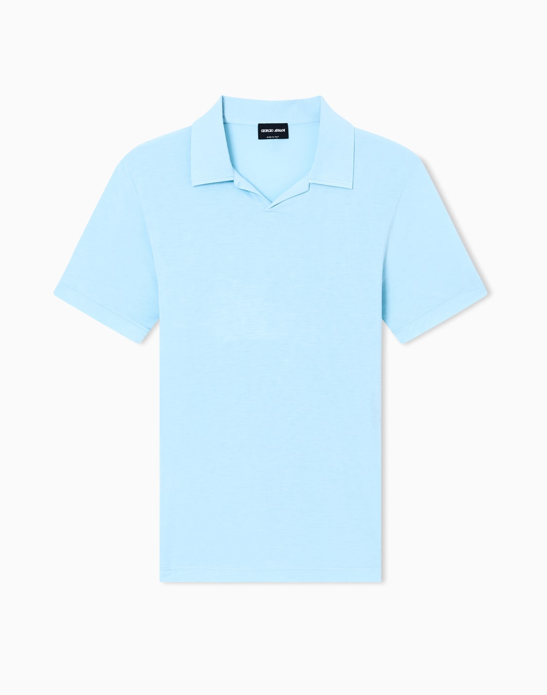 polo-de-manga-corta-de-punto-elstico-de-viscosa-asv-celeste--giorgio-armani