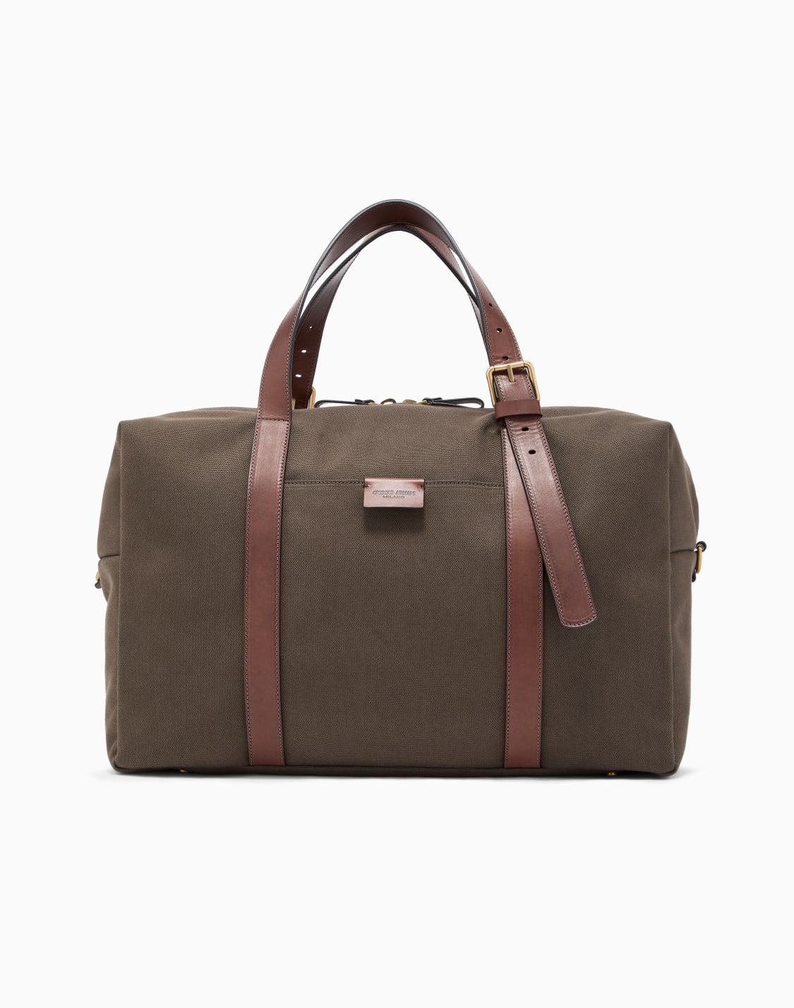 grand-sac-en-toile-et-cuir-marron--giorgio-armani