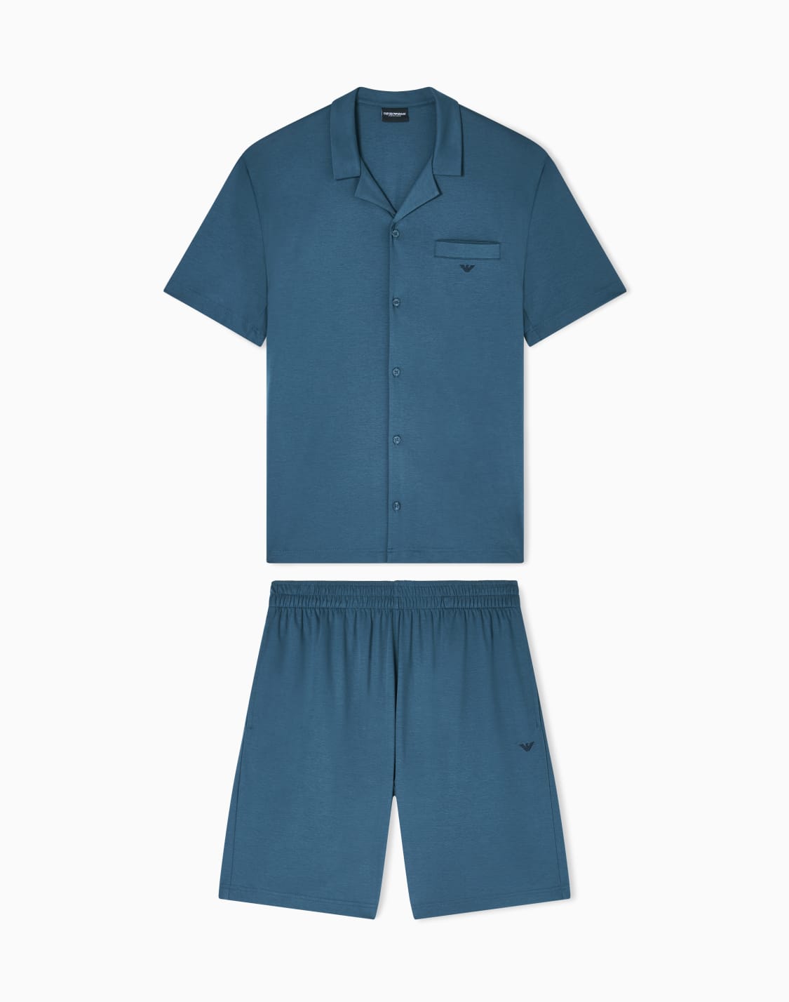 interlock-jersey-pyjamas-with-bermuda-shorts-blue--emporio-armani