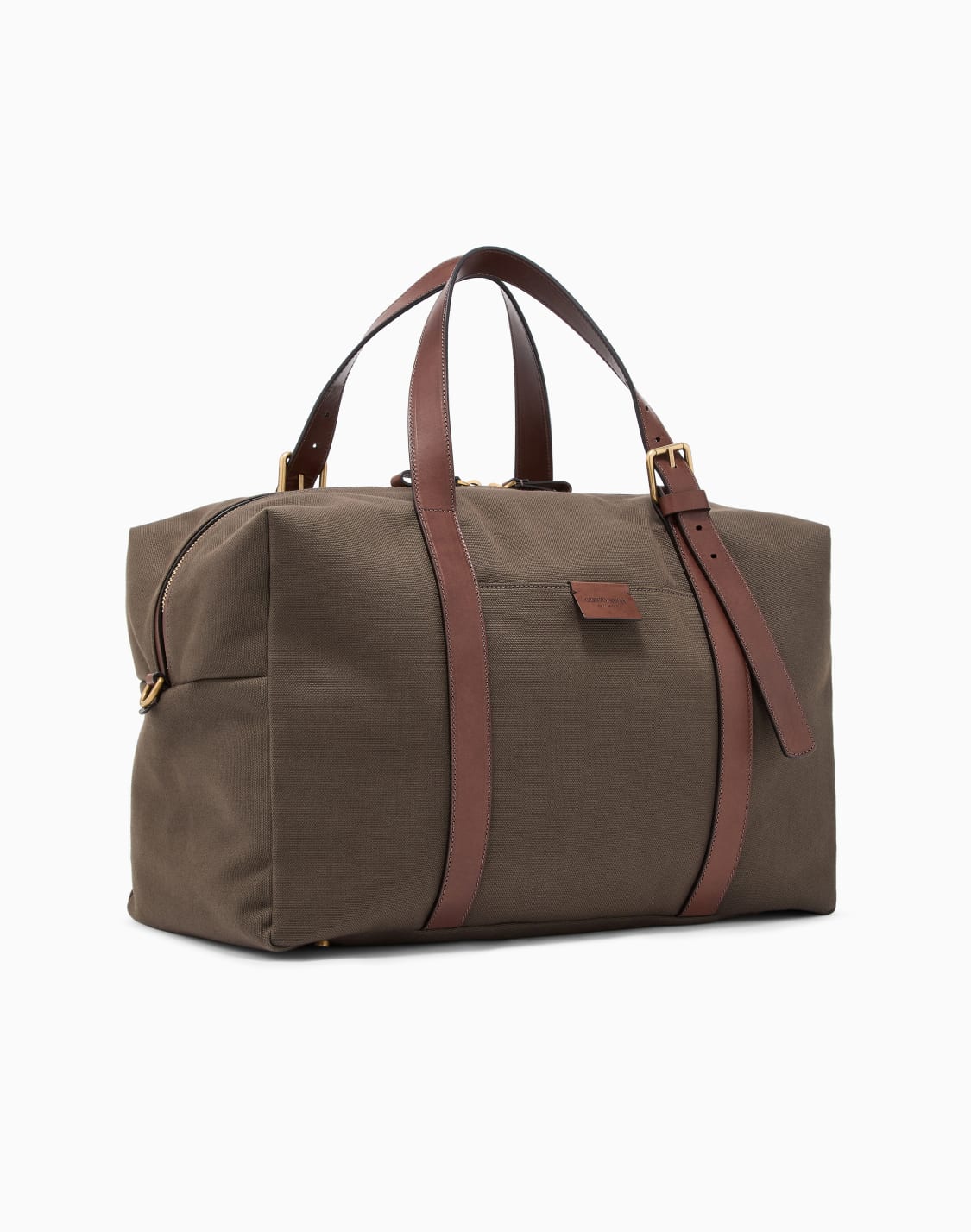 grand-sac-en-toile-et-cuir-marron--giorgio-armani