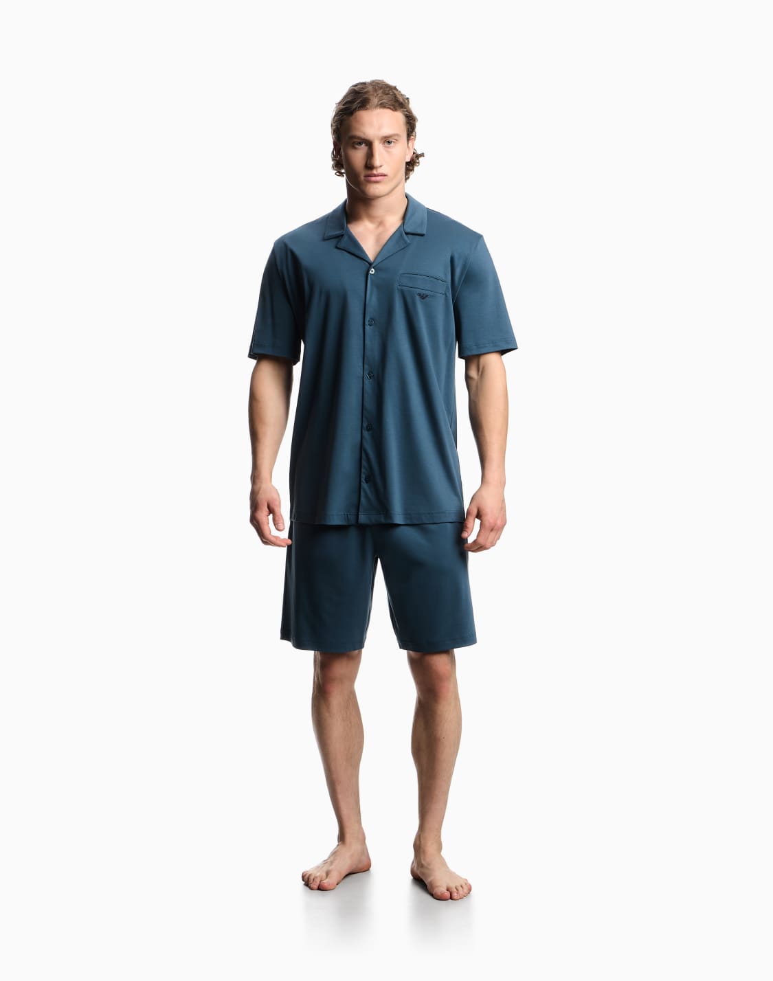 interlock-jersey-pyjamas-with-bermuda-shorts-blue--emporio-armani