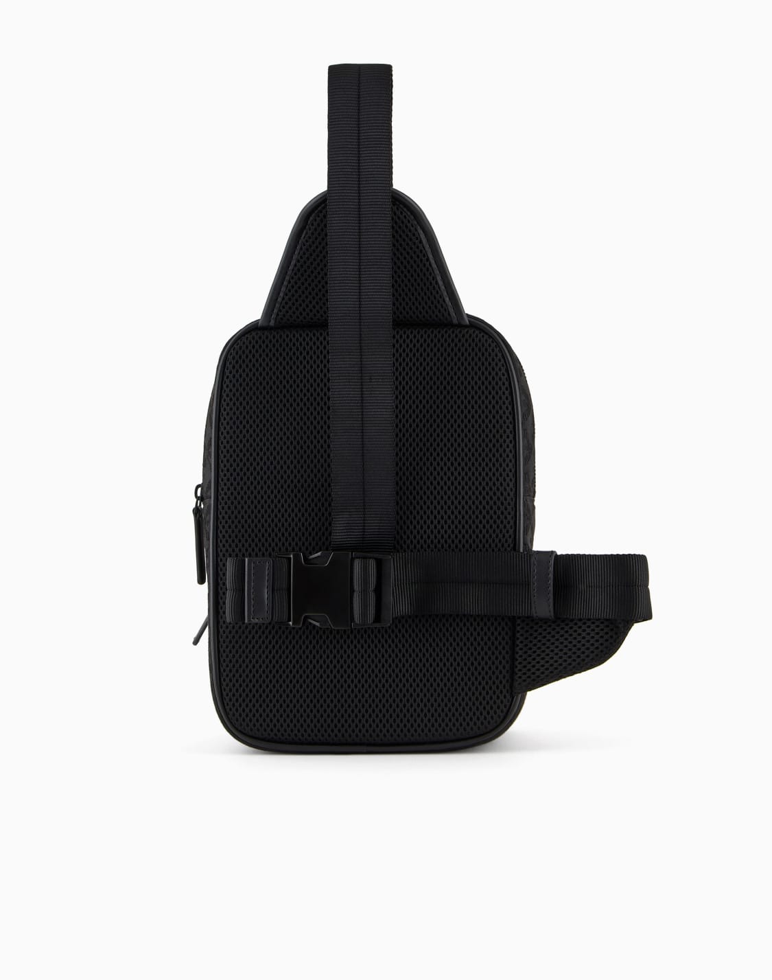 ein-schulter-rucksack-aus-nylon-mit-durchgehendem-adler-motiv-in-jacquard-stoff-verarbeitung-schwarz--emporio-armani