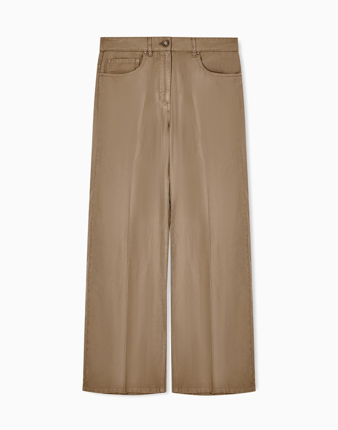 pantaloni-in-cupro-e-lino-marrone--giorgio-armani