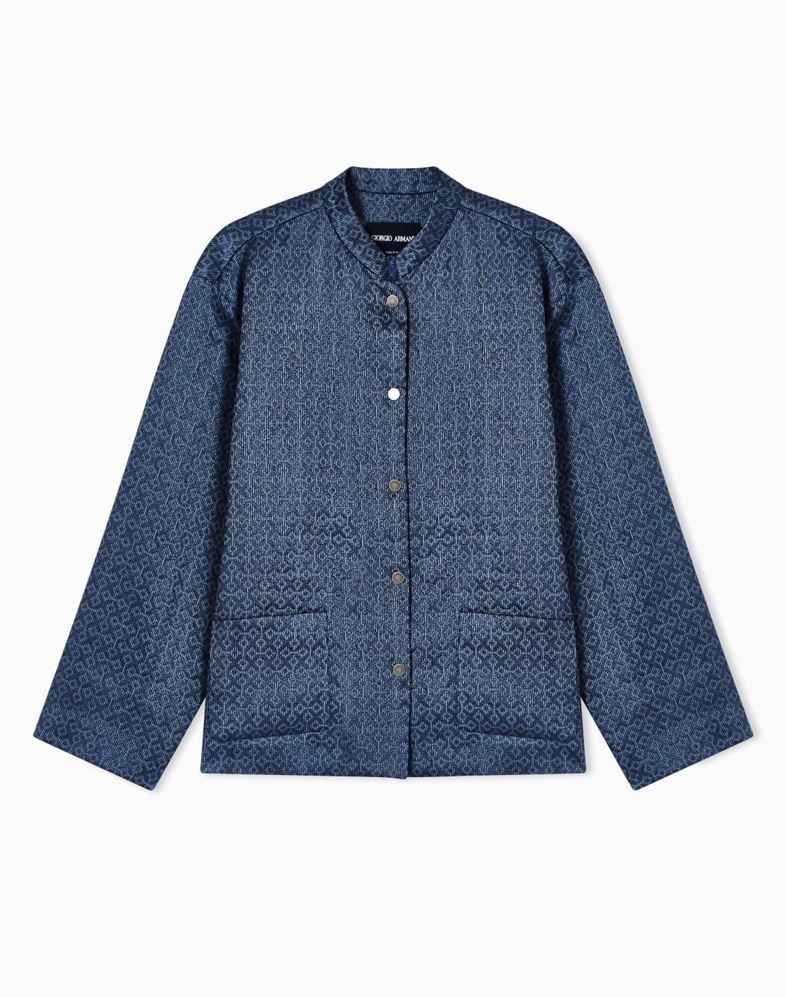 shirt-jacket-in-printed-linen-and-viscose-navy-blue--giorgio-armani