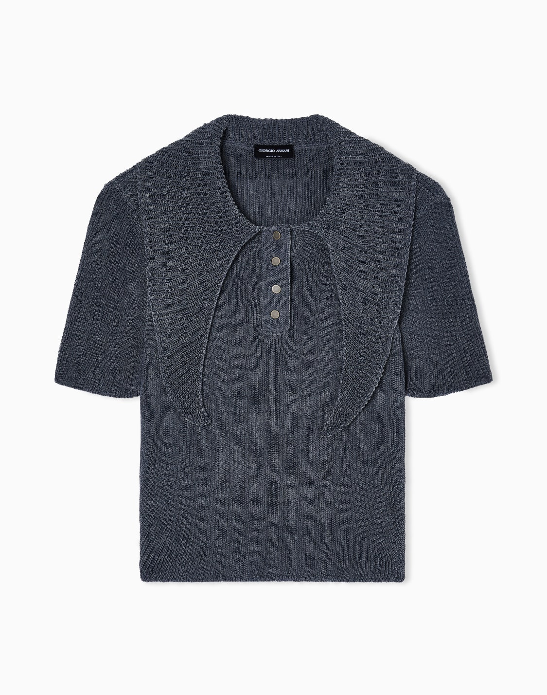 short-sleeved-polo-shirt-in-cotton-blend-interlock-grey--giorgio-armani
