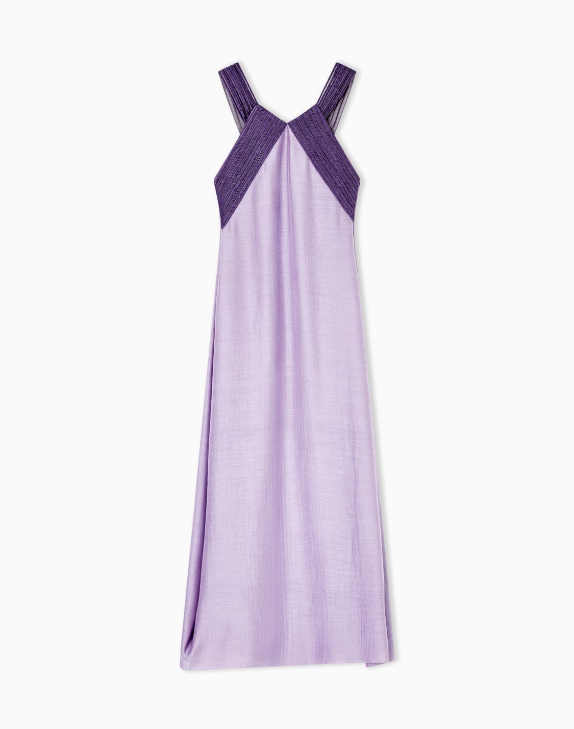 long-dress-in-lyocell-viscose-and-silk-purple--giorgio-armani