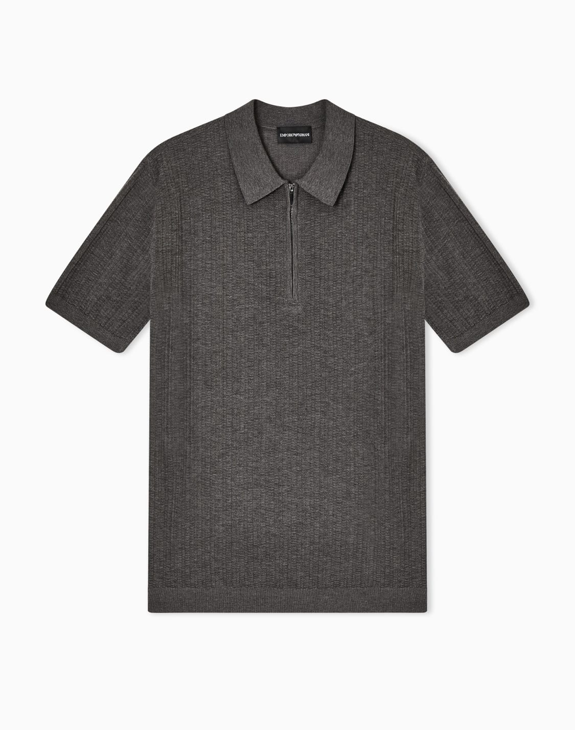 crewneck-sweater-in-cotton-piqu-grey--emporio-armani