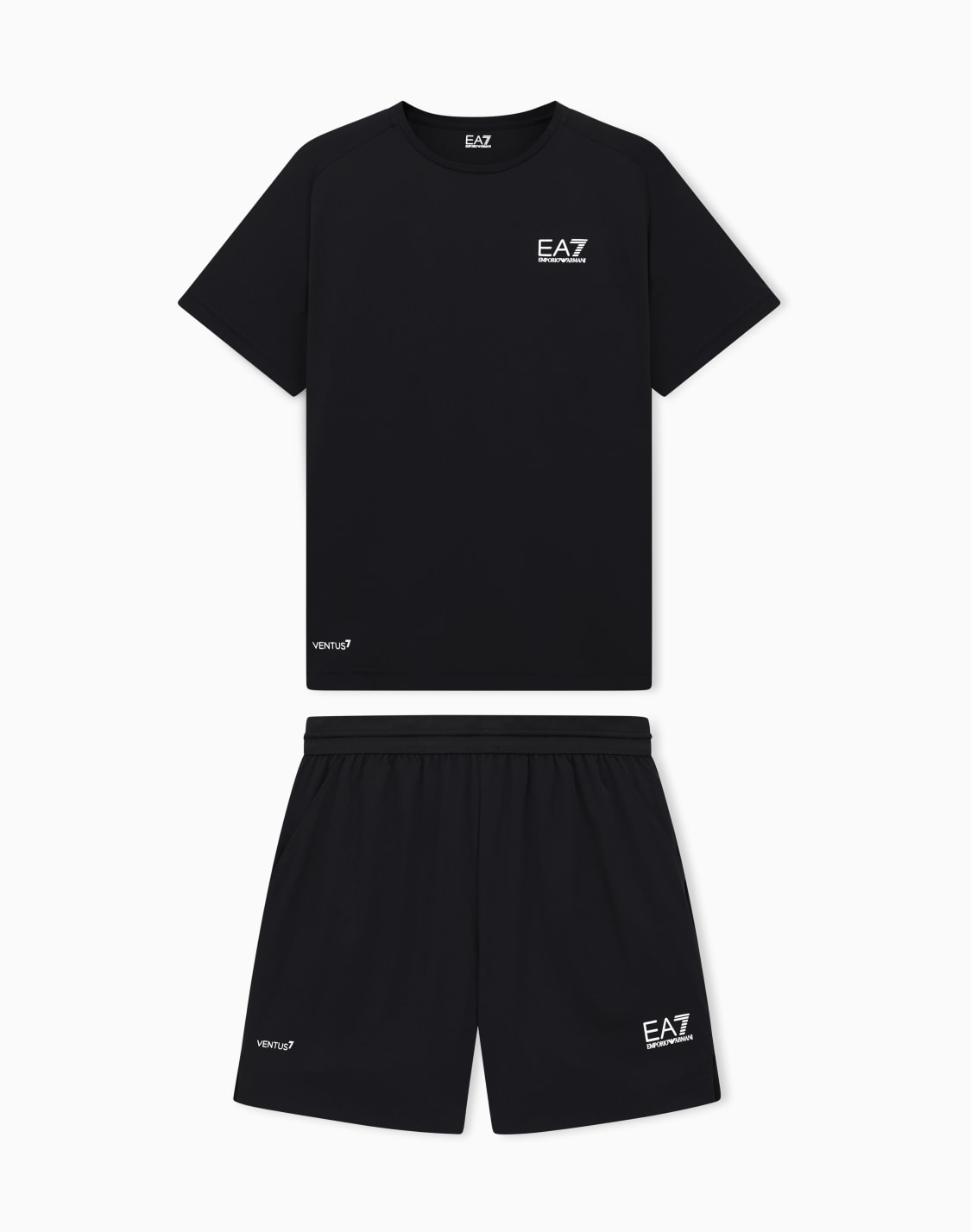 dynamic-athlete-t-shirt-and-shorts-set-in-ventus7-technical-fabric-black--ea7