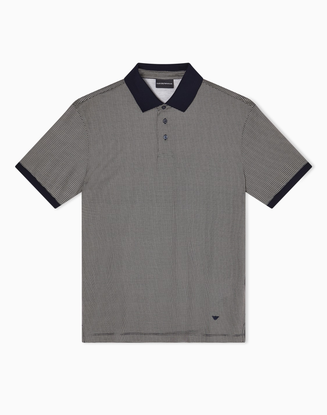 polo-shirt-in-lyocell-blend-jersey-with-all-over-micro-pattern-print-beige--emporio-armani