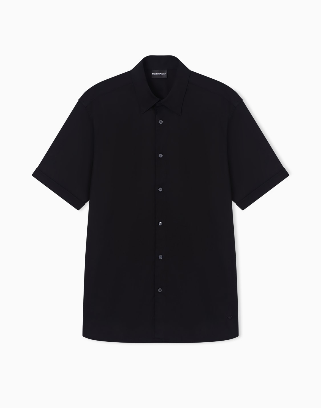 stretch-pima-cotton-shirt-black--emporio-armani