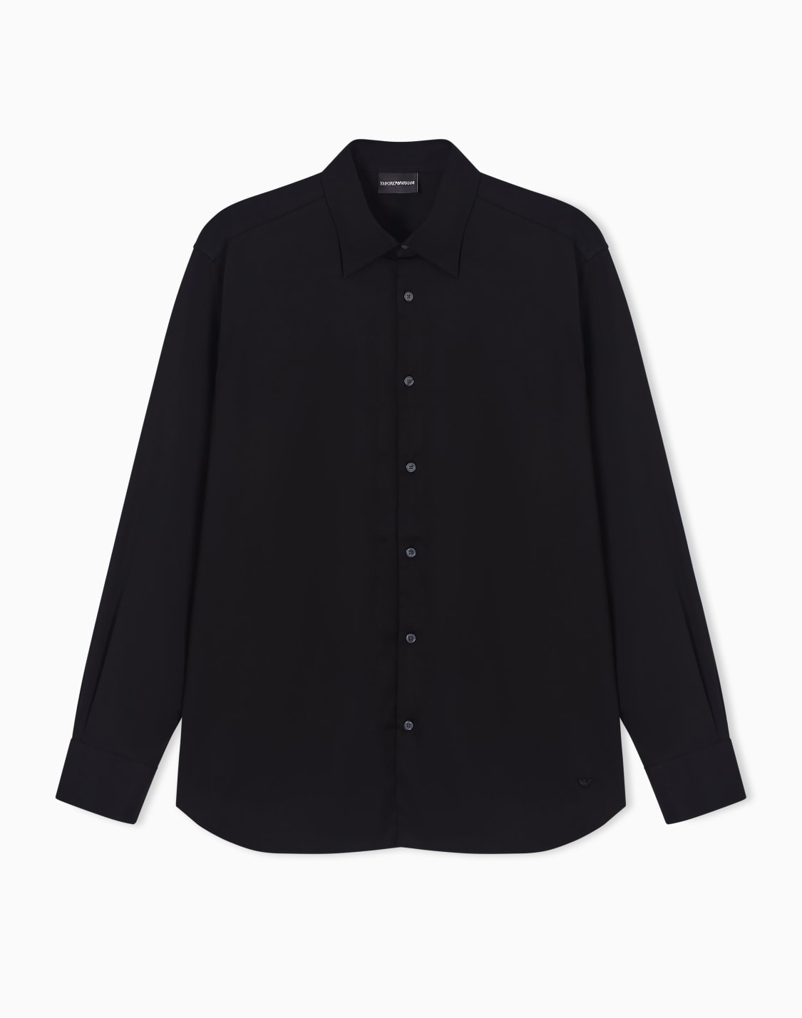 stretch-pima-cotton-shirt-black--emporio-armani