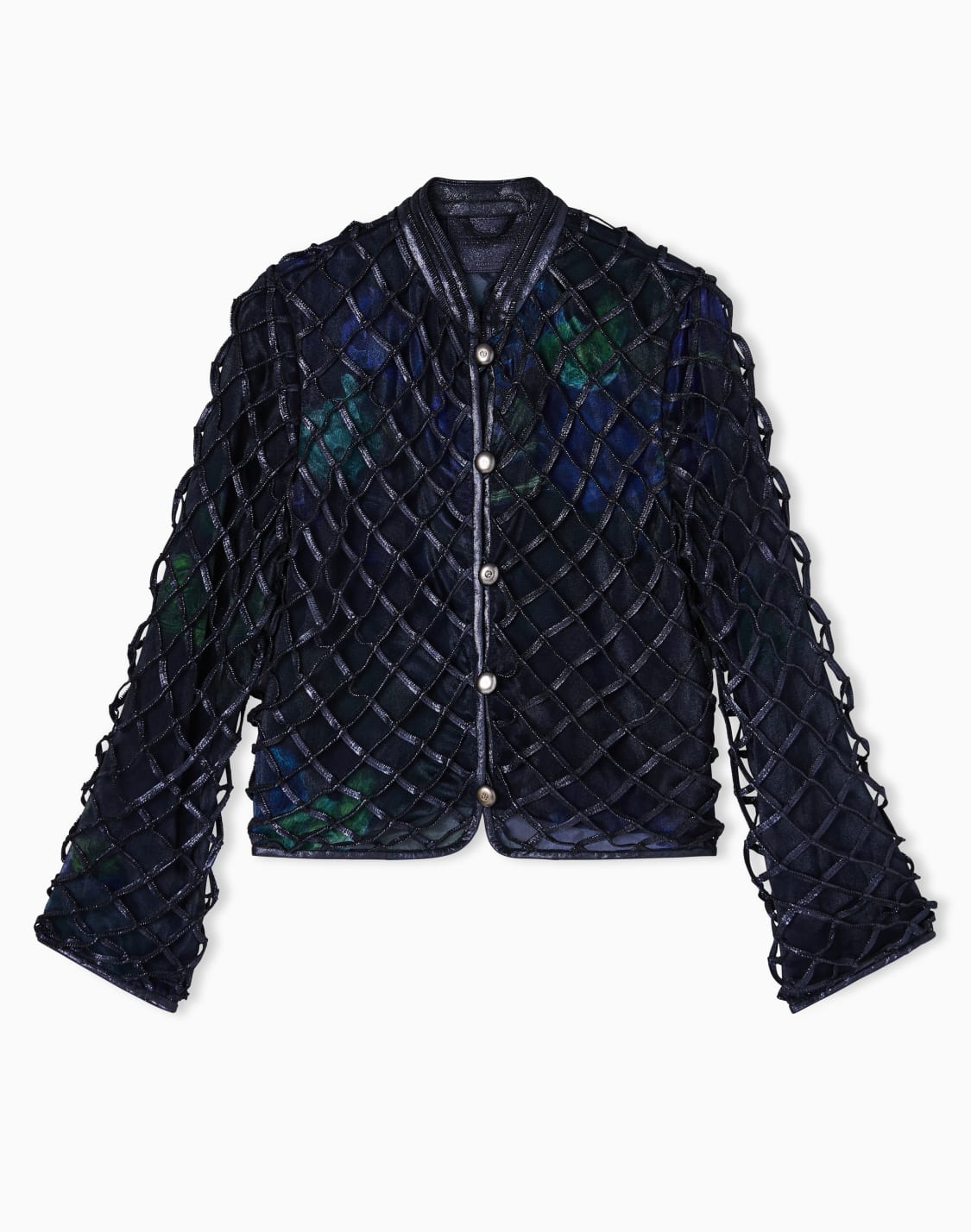jacket-in-iridescent-woven-nappa-leather-and-printed-silk-green--giorgio-armani