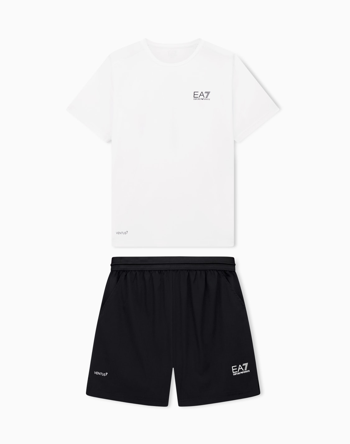 dynamic-athlete-t-shirt-and-shorts-set-in-ventus7-technical-fabric-two-tone--ea7