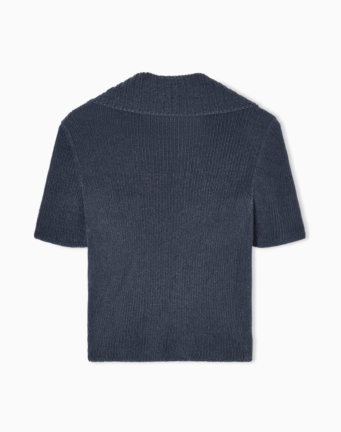 short-sleeved-polo-shirt-in-cotton-blend-interlock-grey--giorgio-armani