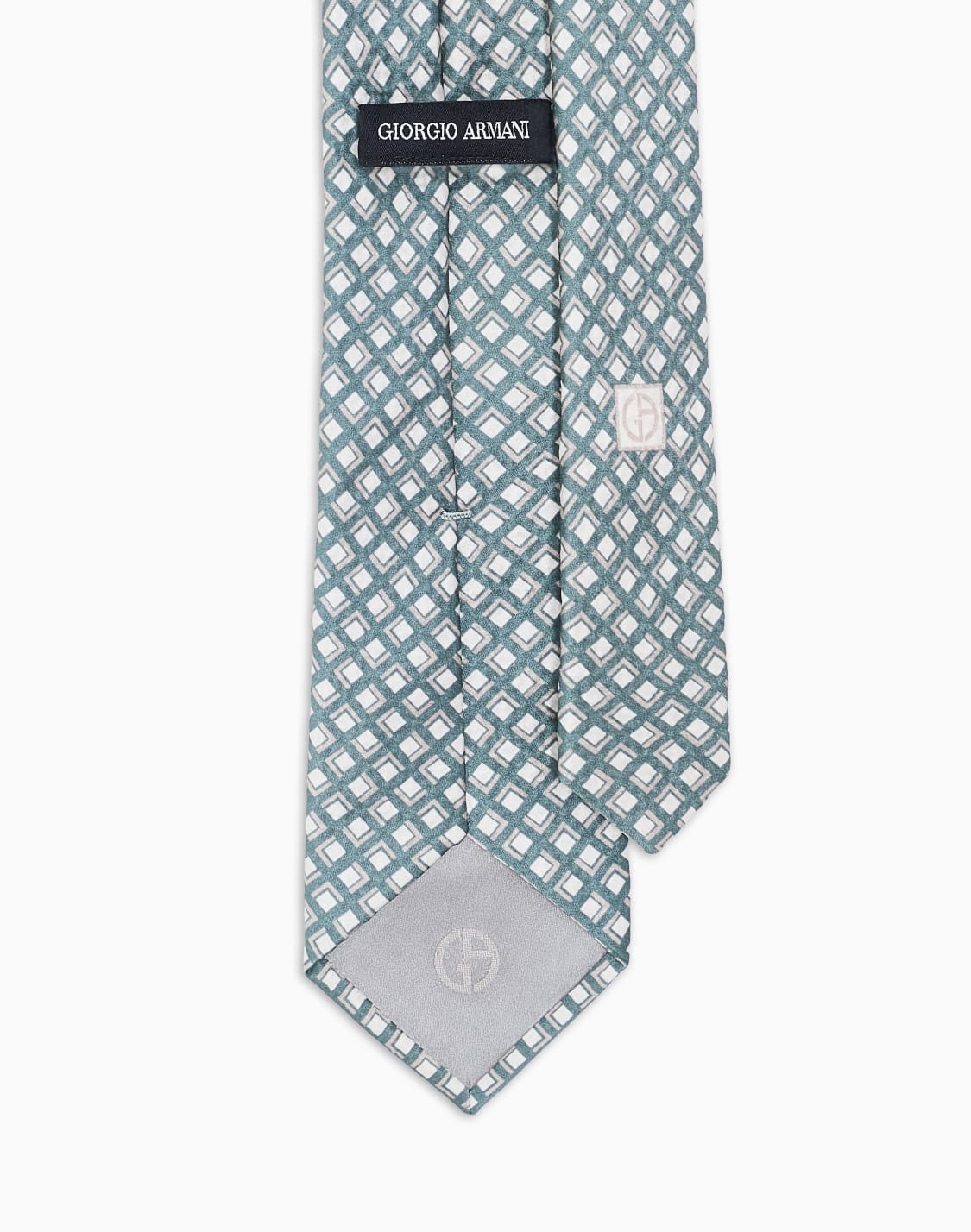 ネクタイ-シルク-ジャカド-グリン--giorgio-armani