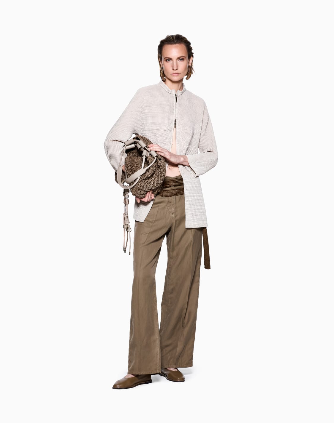 pantaloni-in-cupro-e-lino-marrone--giorgio-armani