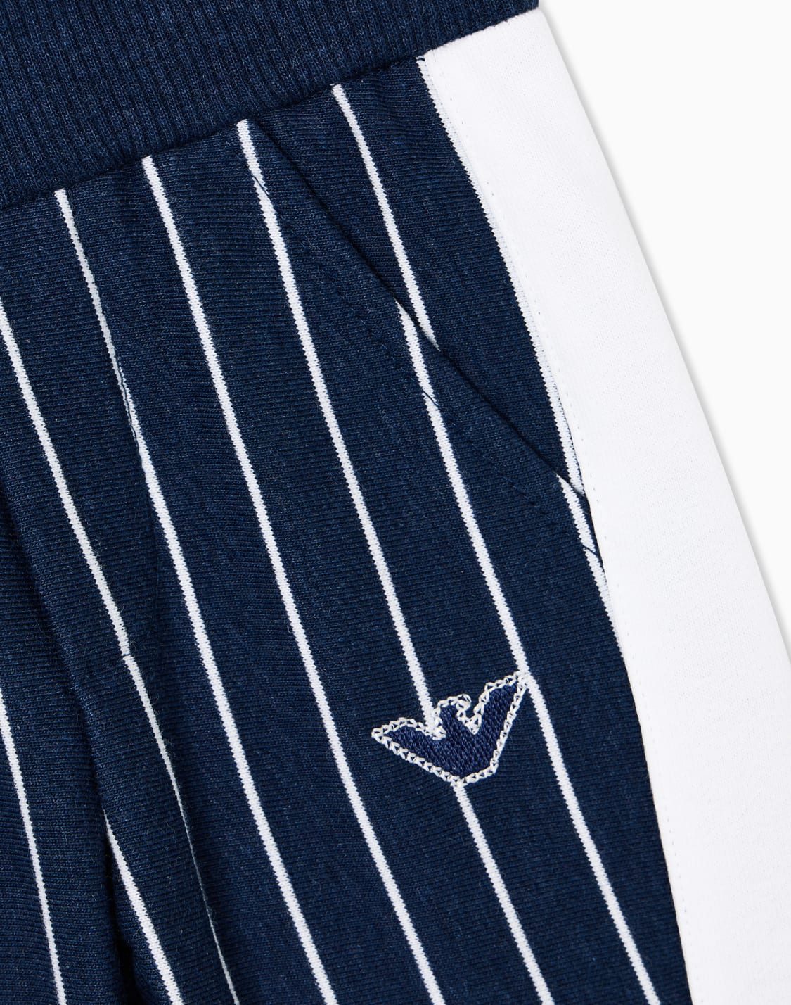 pantaloni-in-jersey-a-righe-blu-navy--emporio-armani