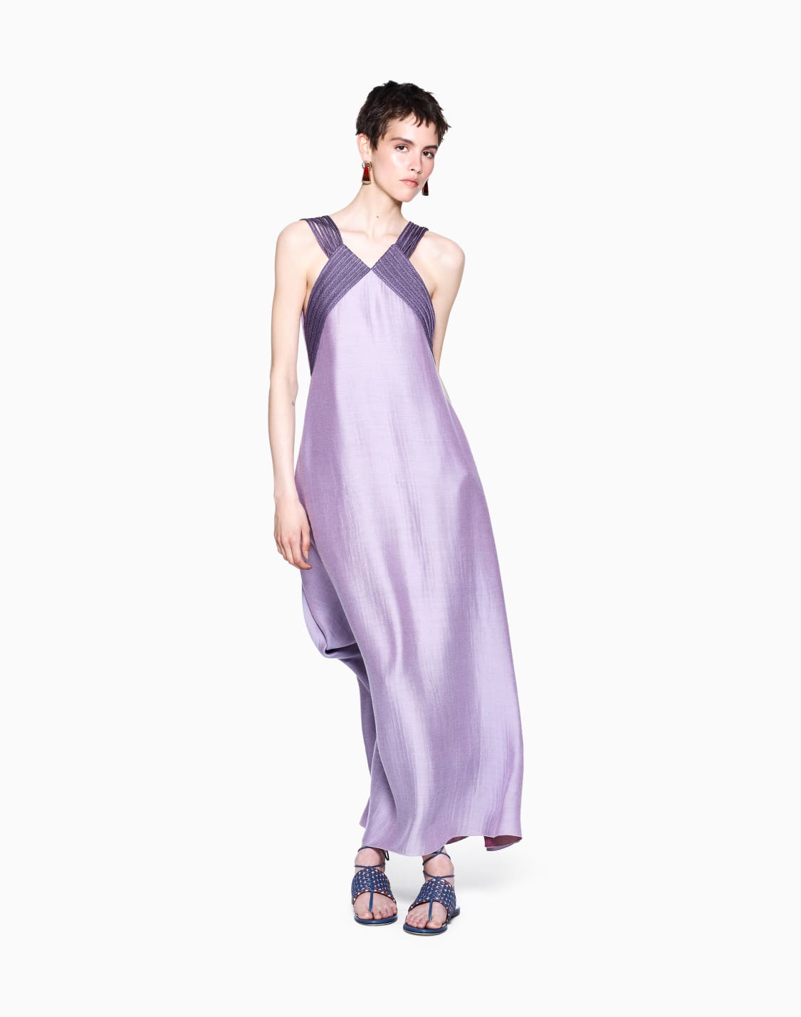 long-dress-in-lyocell-viscose-and-silk-purple--giorgio-armani