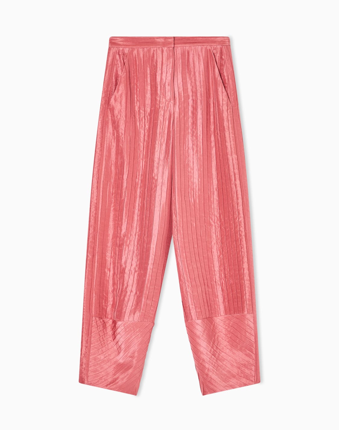 pantalon-large-en-soie-plisse-rose--giorgio-armani