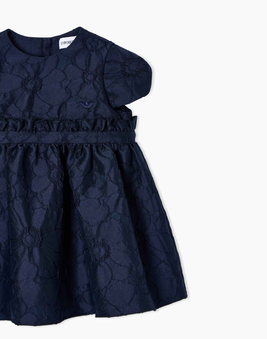 abito-in-tessuto-jacquard-fantasia-floreale-blu--emporio-armani